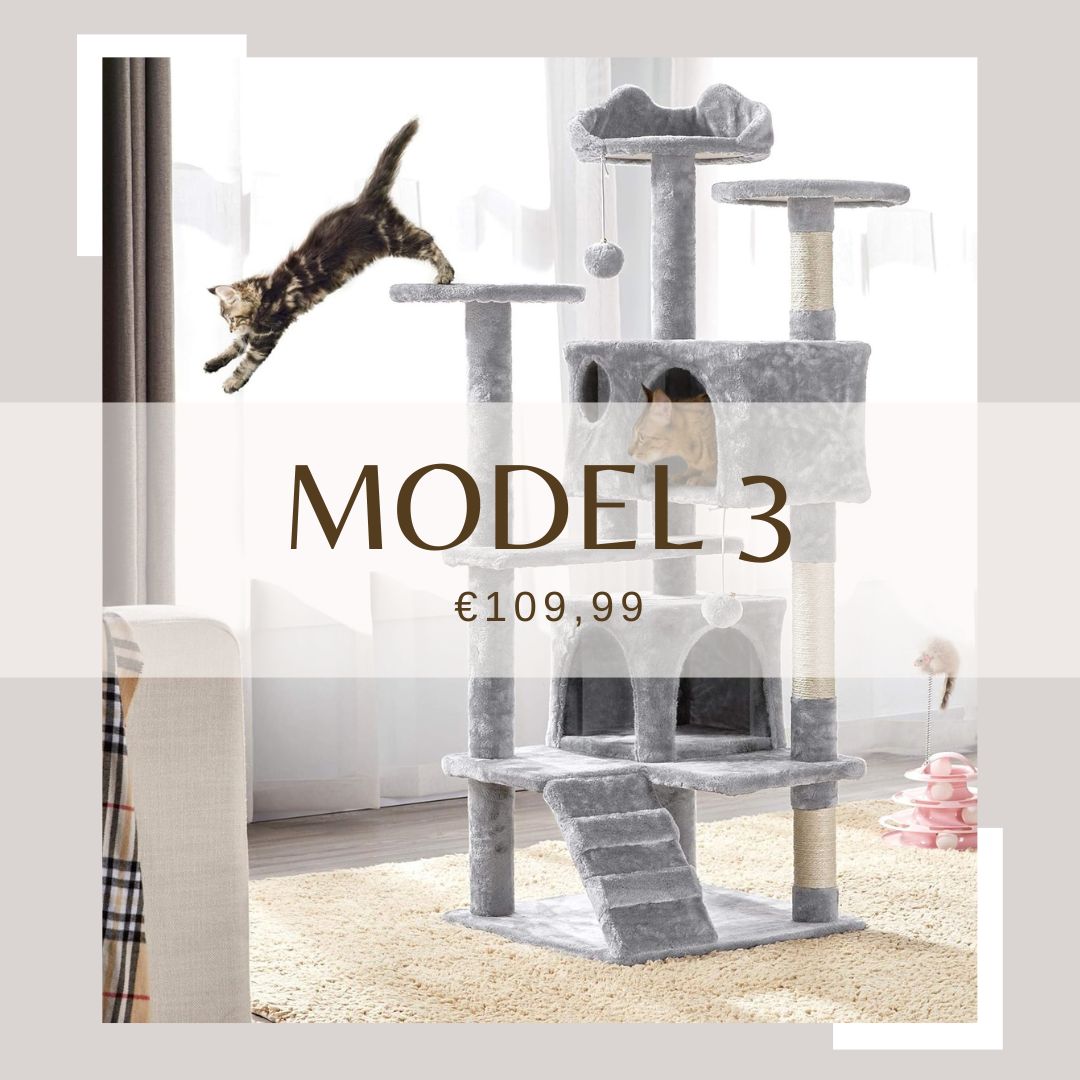 Cat Climbing Tower M3 - Silver Grey