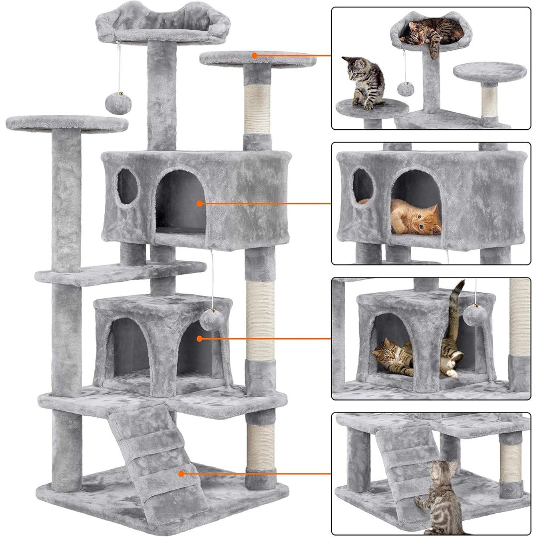 Cat Climbing Tower M3 - Silver Grey