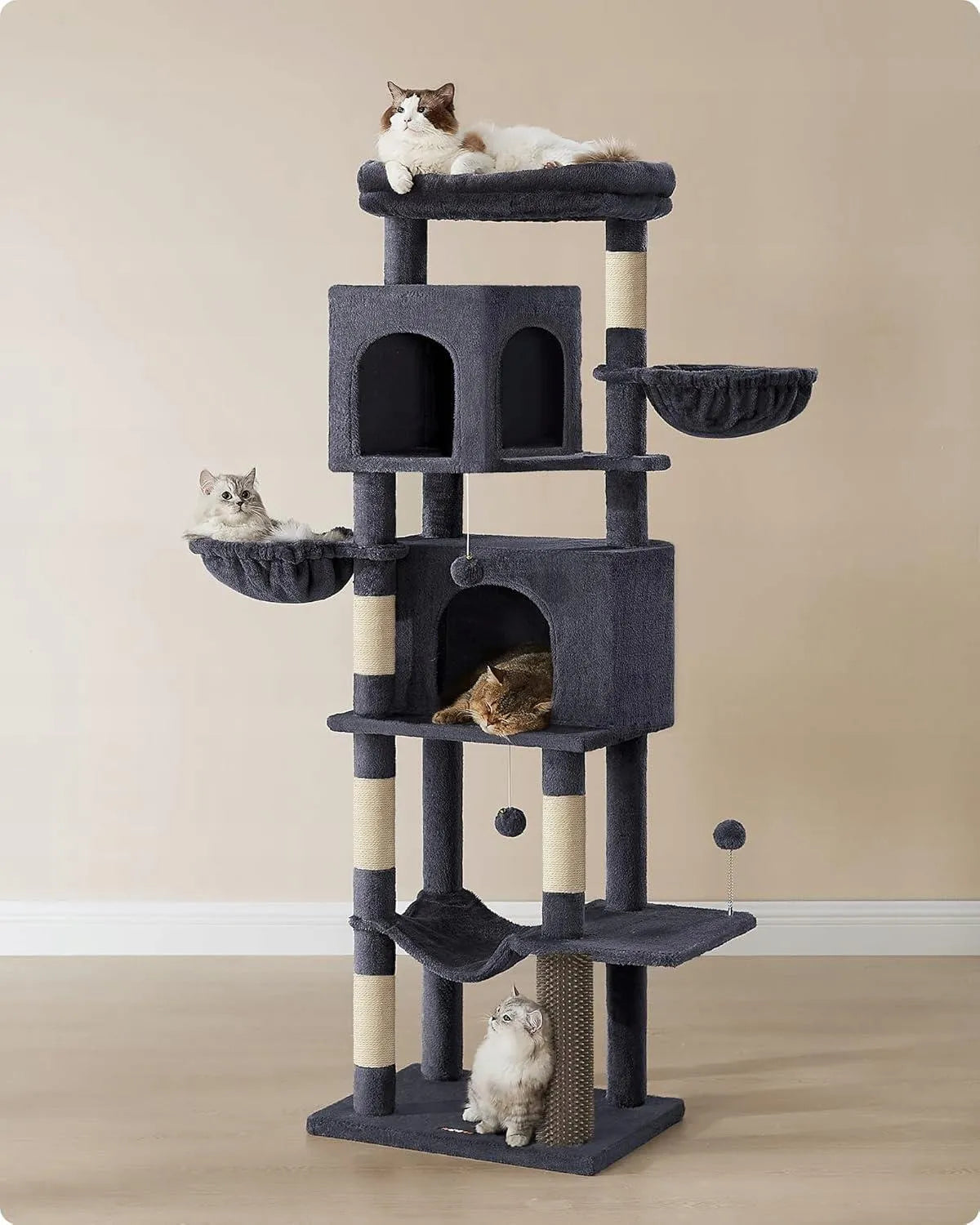 Cat Climbing Tower Model 22 - D.Grey