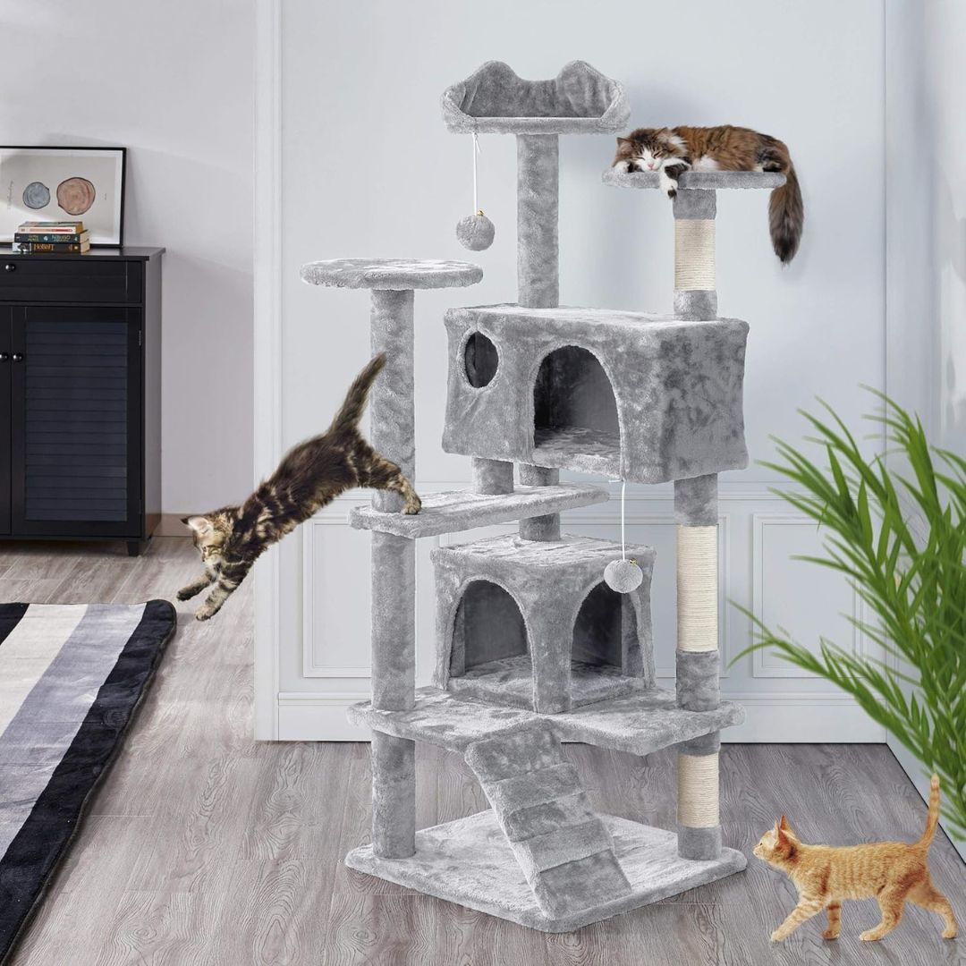 Cat Climbing Tower M3 - Silver Grey