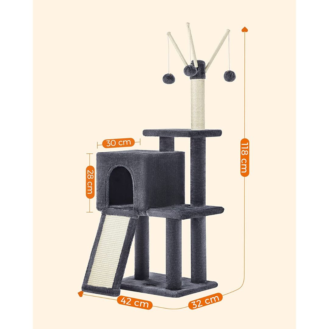 Cat Tower Model 14 Dark Grey