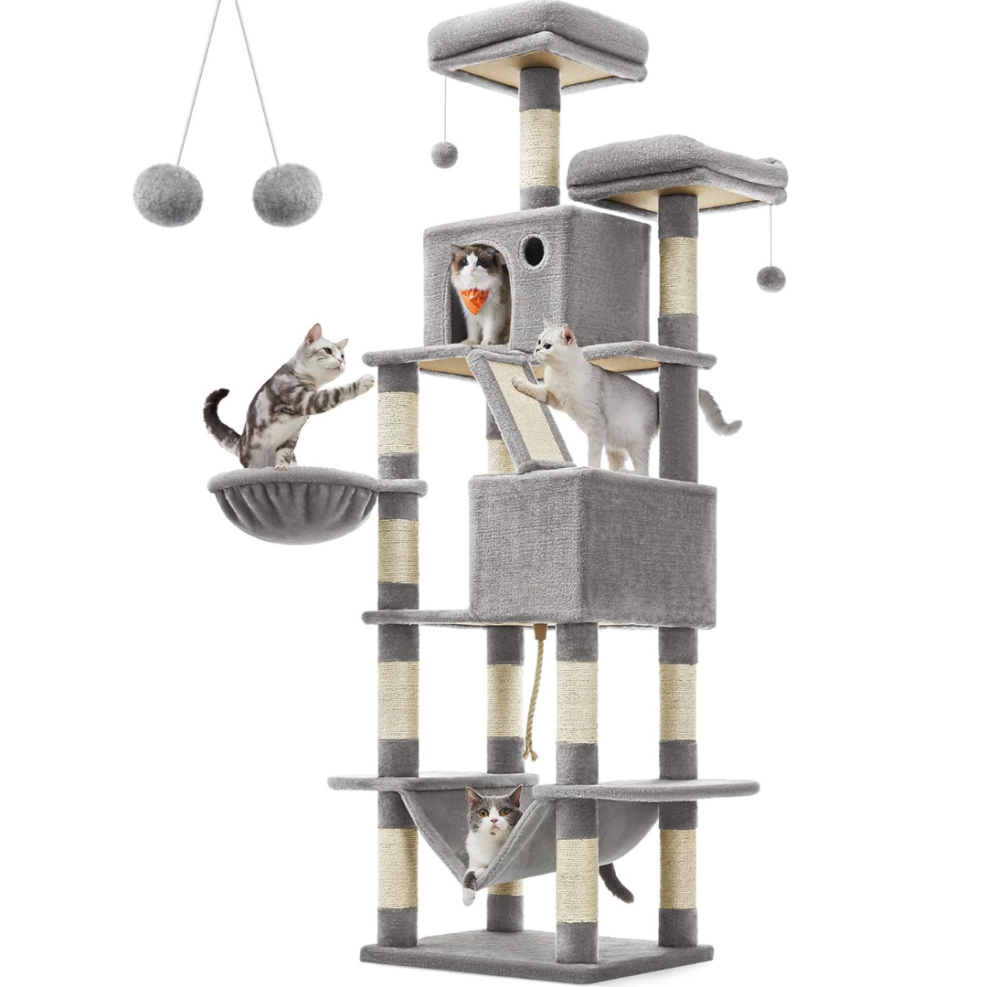 Cat Climbing Tower Model 24 Light Grey