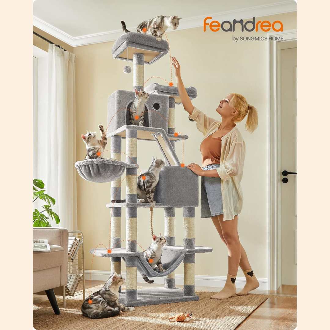 Cat Climbing Tower Model 24 Light Grey