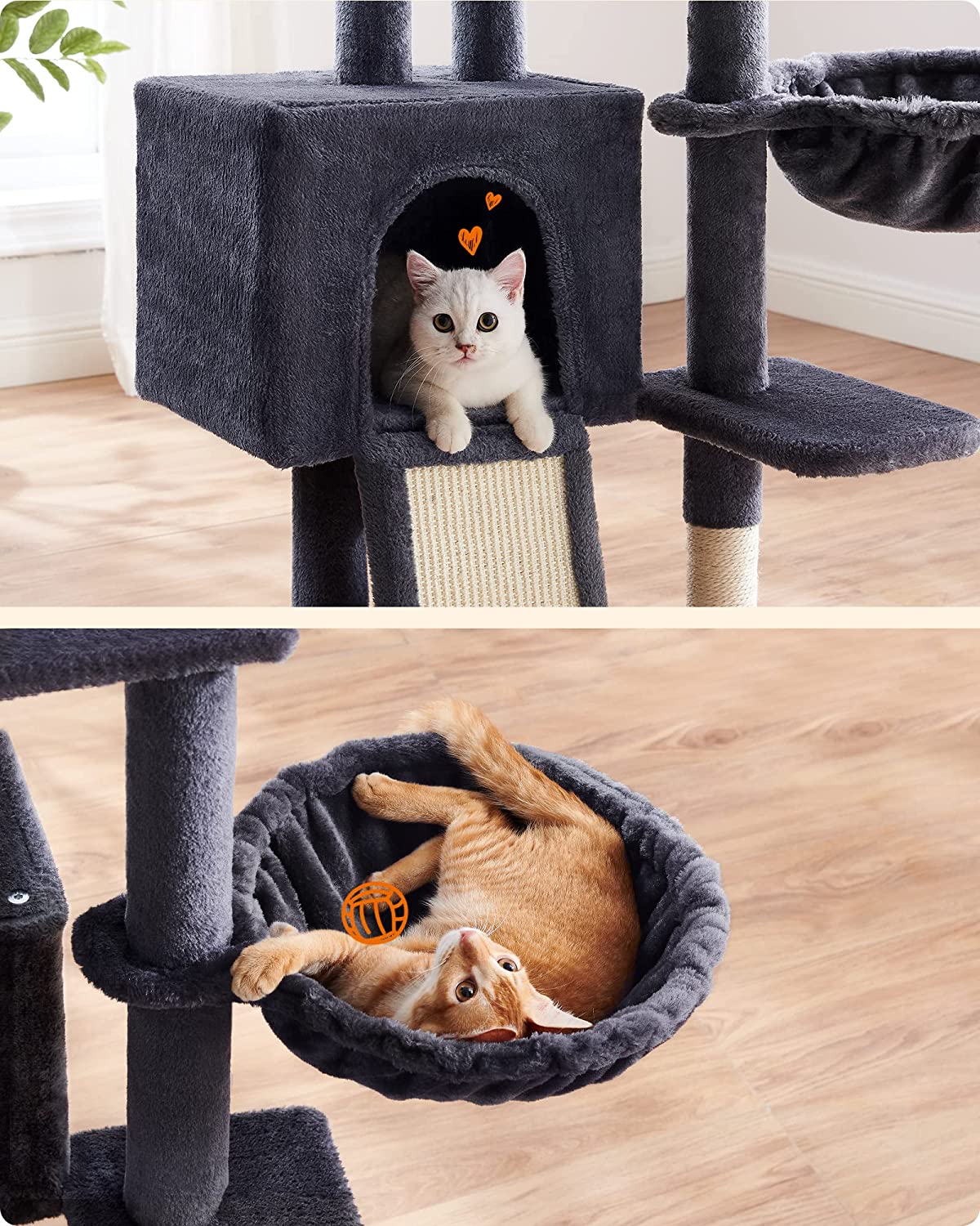 Cat Climbing Tower M16; 135cm - Dark Grey