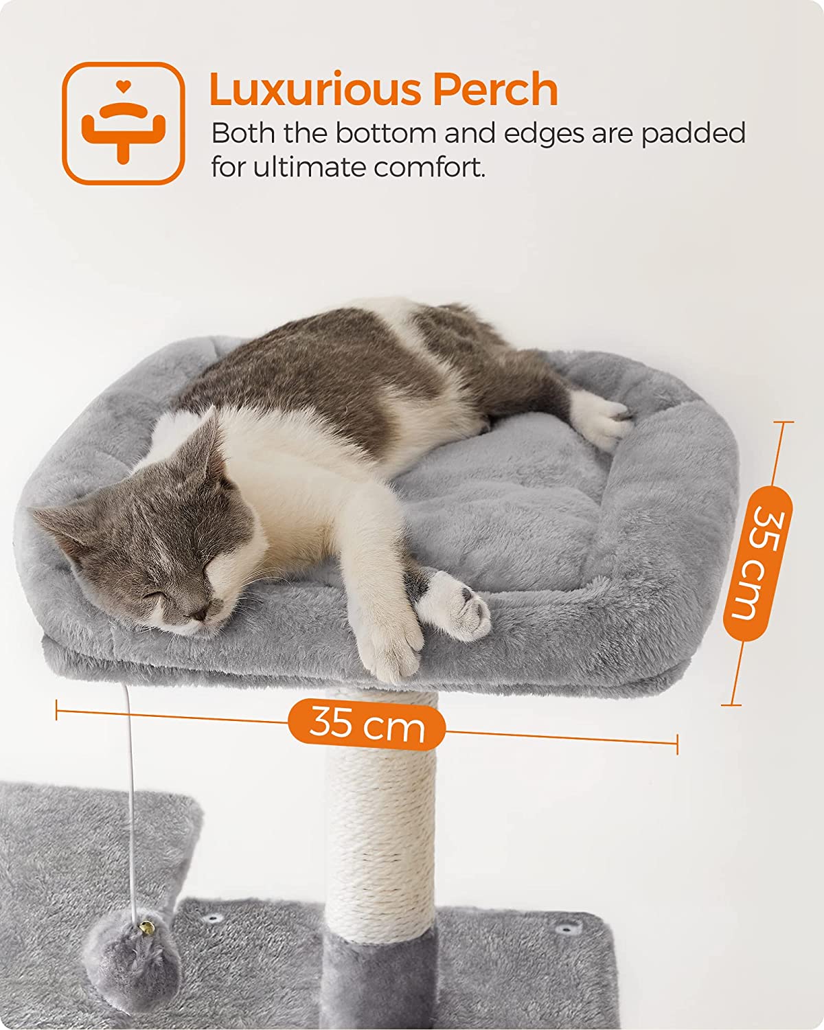 Cat Climbing Tower M15; 143cm - Light Grey