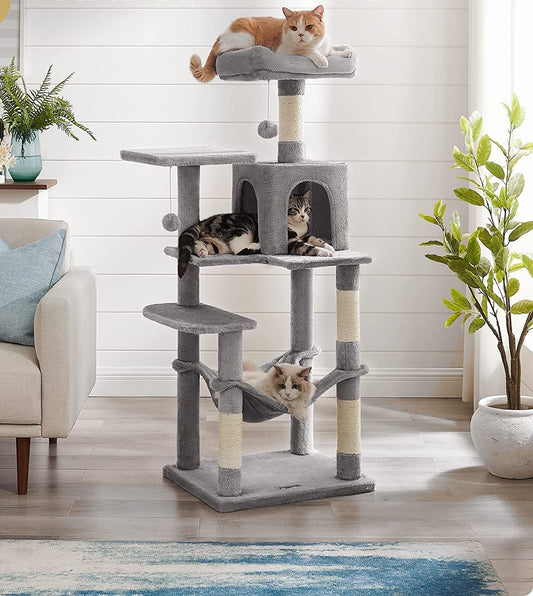 Cat Climbing Tower M15; 143cm - Light Grey