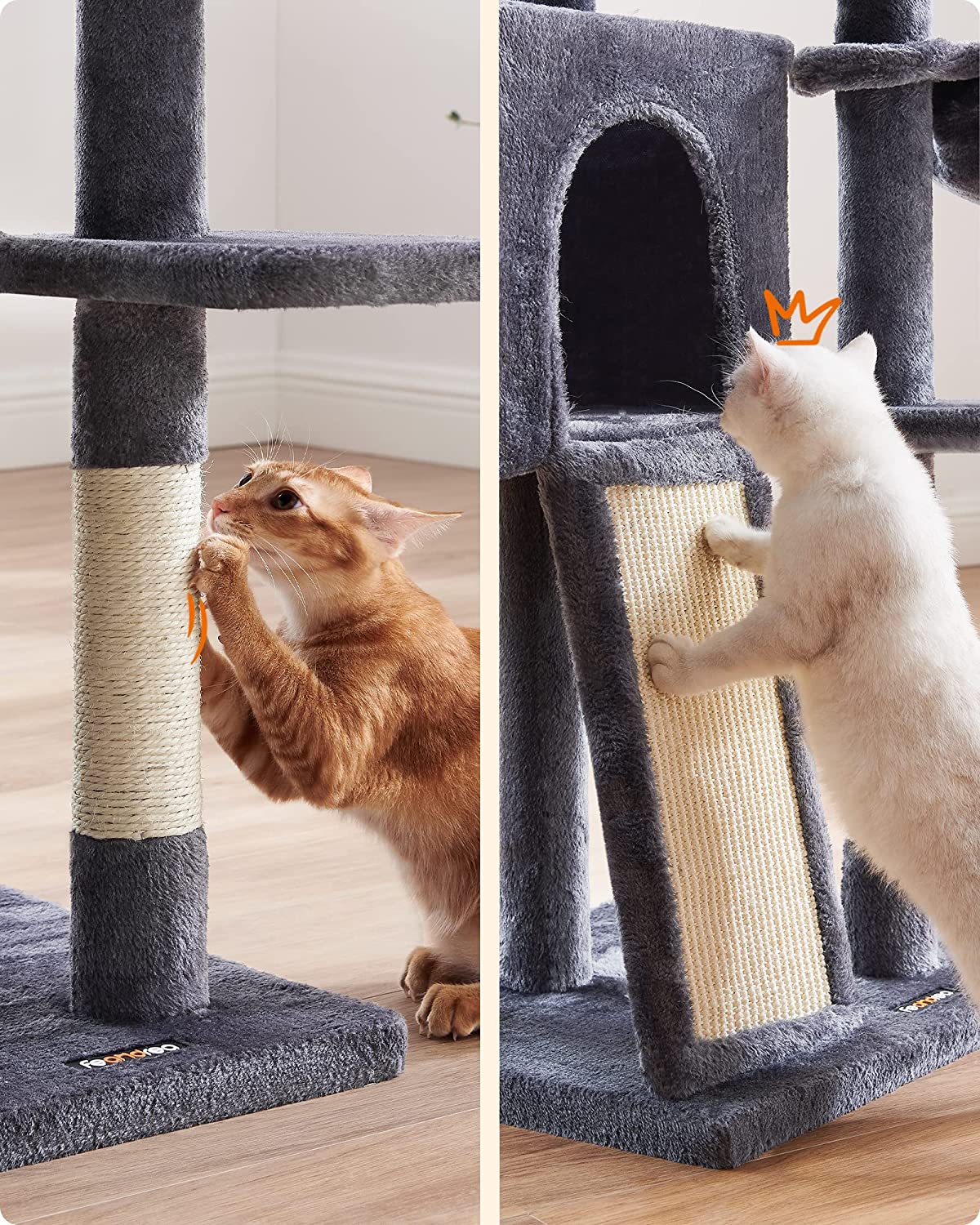 Cat Climbing Tower M16; 135cm - Dark Grey