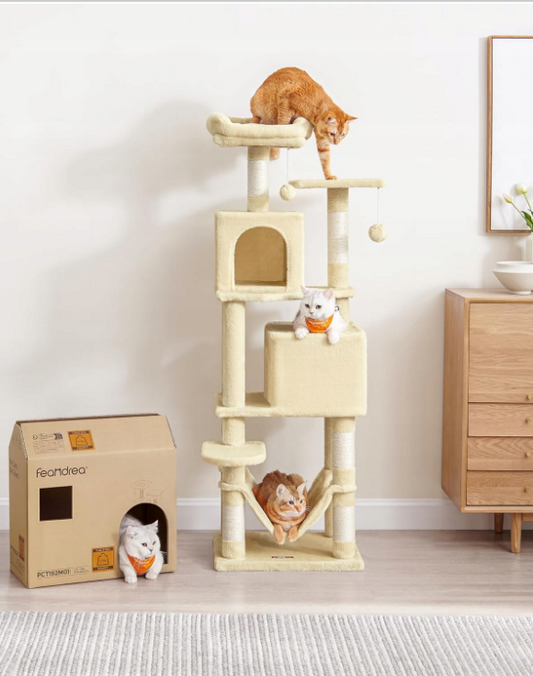 Cat Climbing Tower Model 18 BEIGE