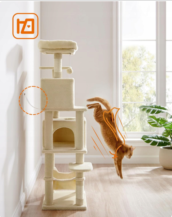 Cat Climbing Tower Model 18 BEIGE